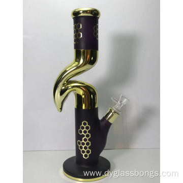 Newest Unique Olecranon Design Electroplating Glass bongs